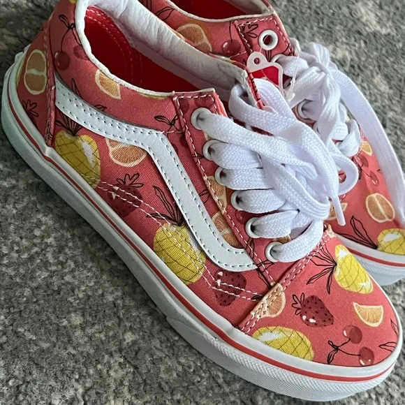 Vans Pink and White Classic Sneakers - Picture 2 of 2